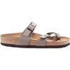Womens Birkenstock Women's Birkenstock Mayari Stone Birkibuc Stone Birkibuc