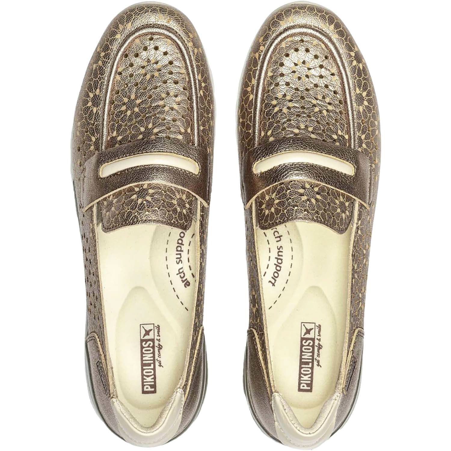 Womens Pikolinos Pikolinos Cantabria W4R-6518CLC1 Women's Loafers Stone Leather Stone Leather