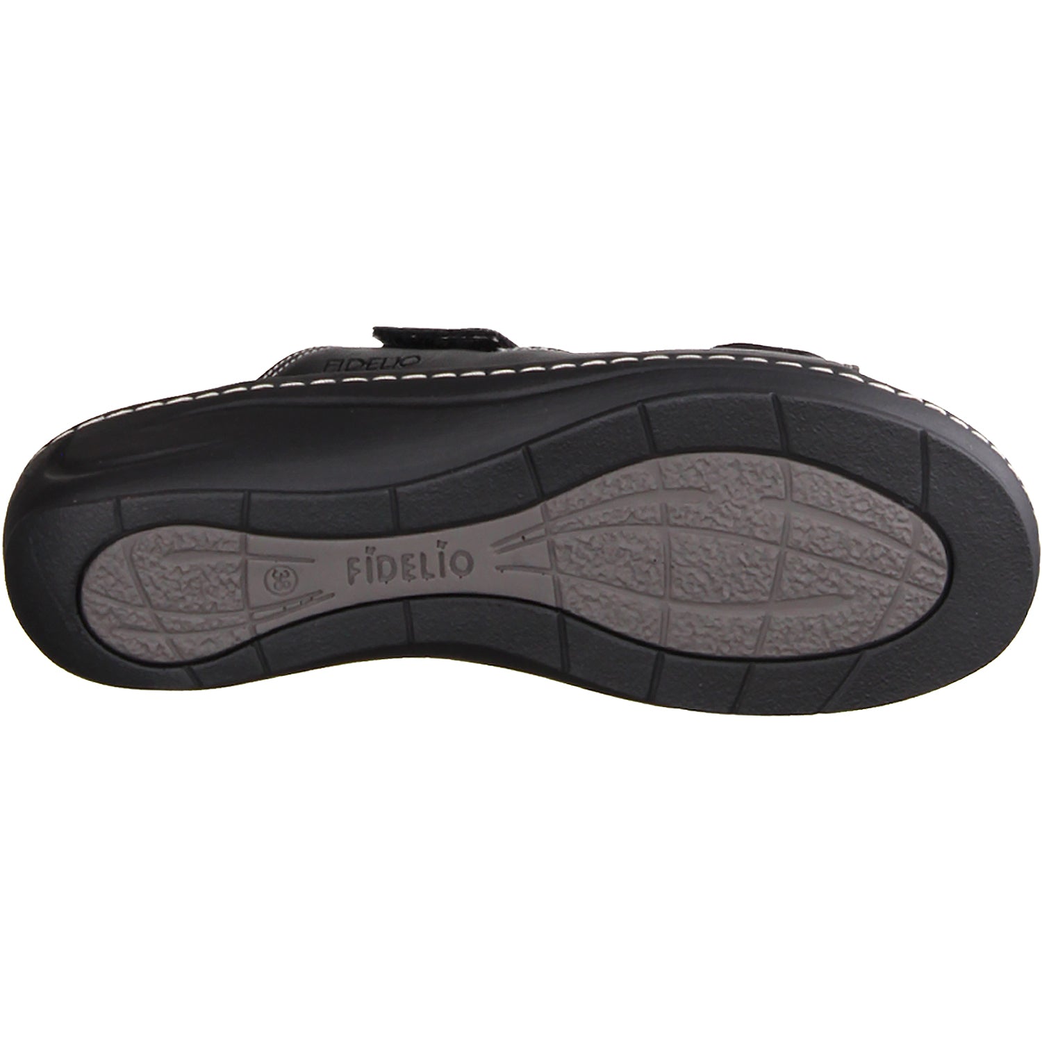 Womens Fidelio Fidelio 43-4103 Linz 2 Women's Slide Sandals Black Leather Black Leather