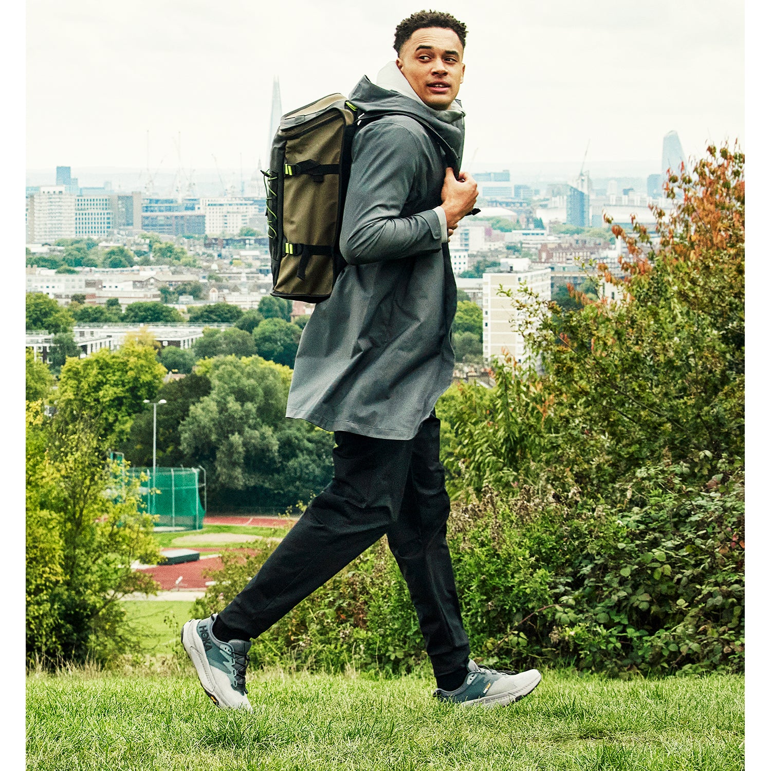 Mens Hoka one one Men's Hoka Transport Black/Black Mesh Black/Black Mesh