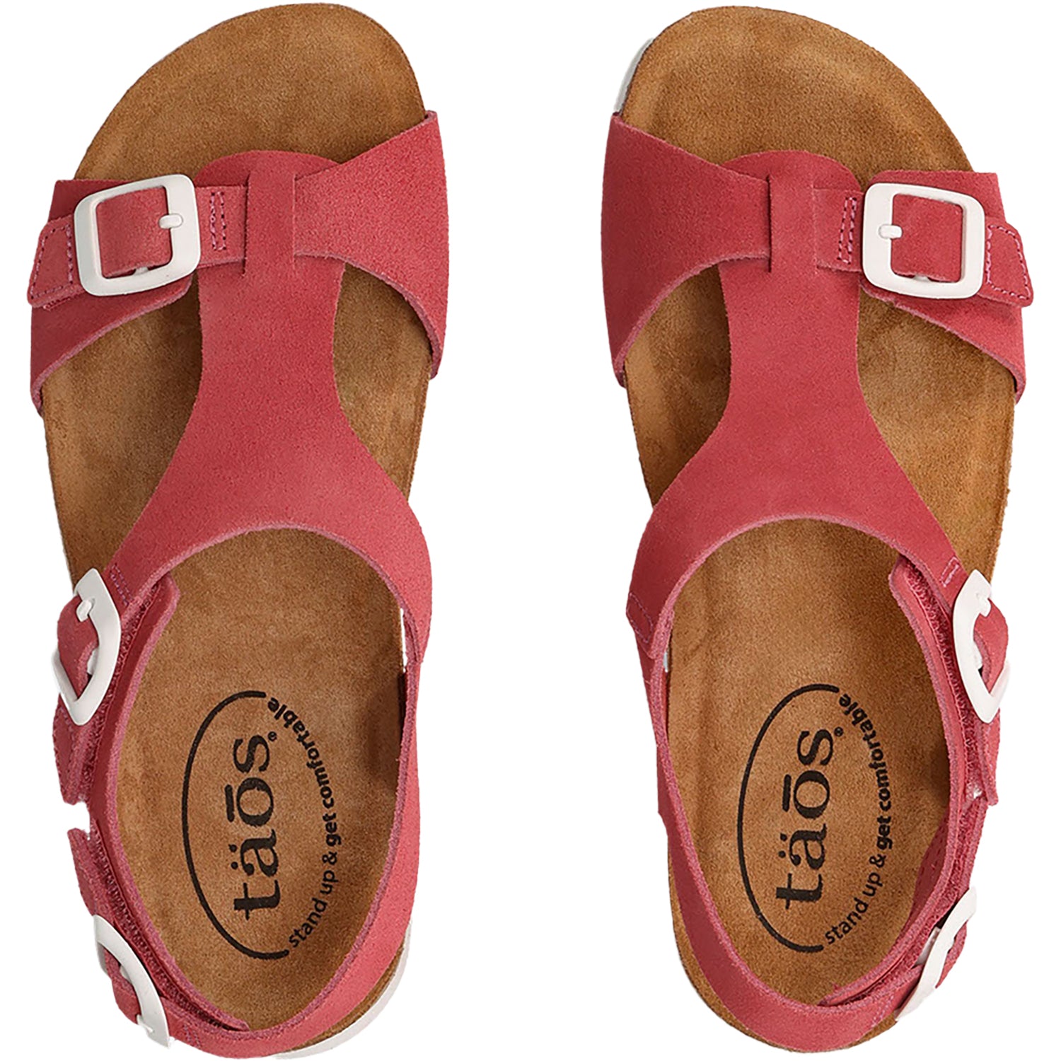 Womens Taos Taos MVP Women's Sandals Rose Suede Rose Suede