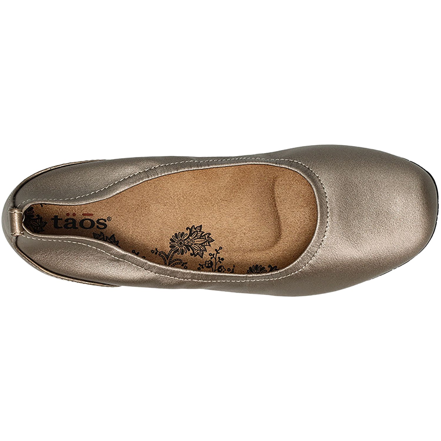 Womens Taos Taos Chit Chat Women's Ballerina Flats Champagne Leather Champagne Leather