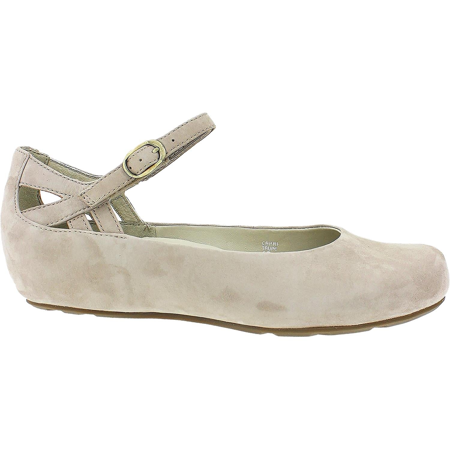Womens Earthies Women's Earthies Capri Taupe Nubuck Taupe Nubuck