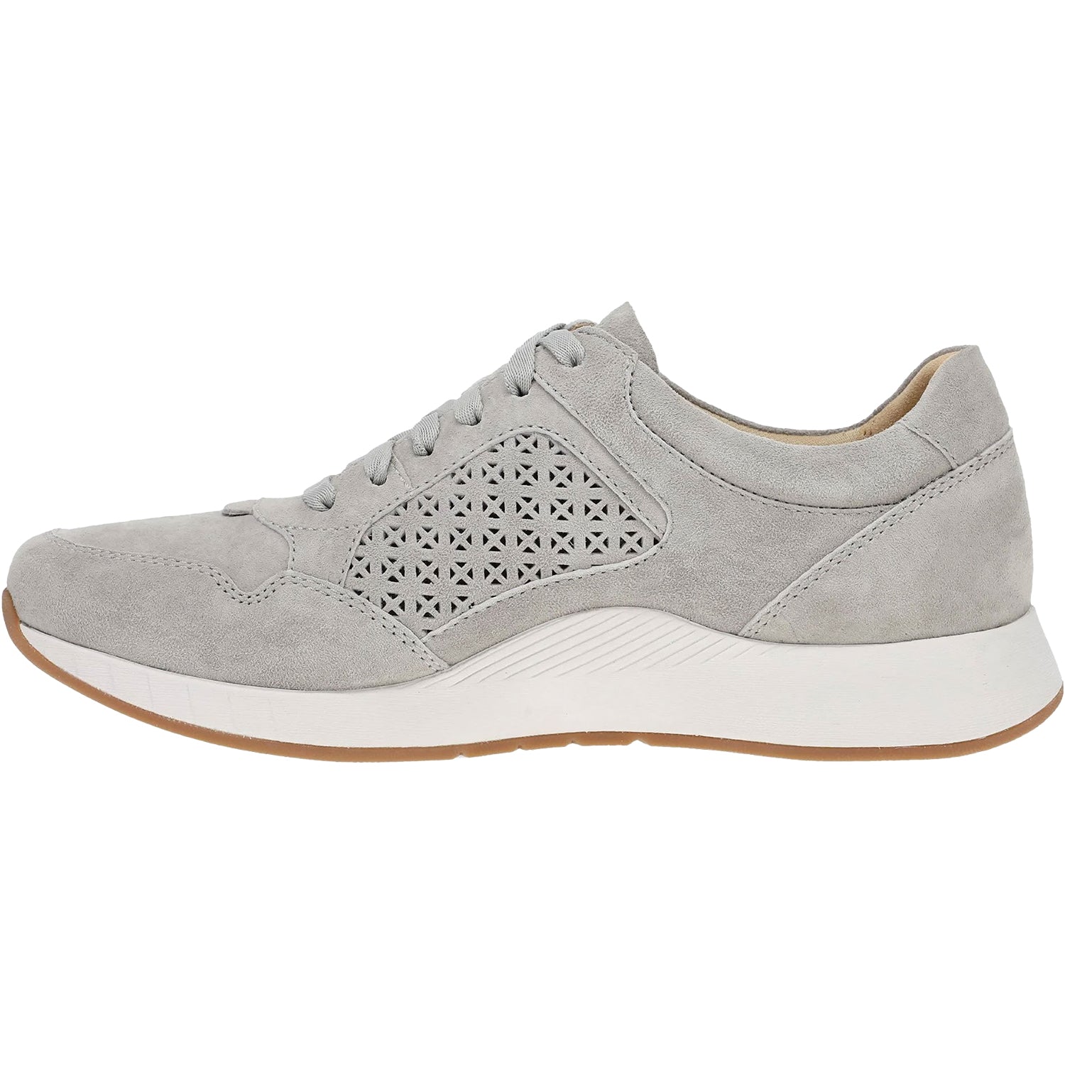 Womens Dansko Dansko Catie Women's Sporty Lace Up Shoes Grey Suede Grey Suede