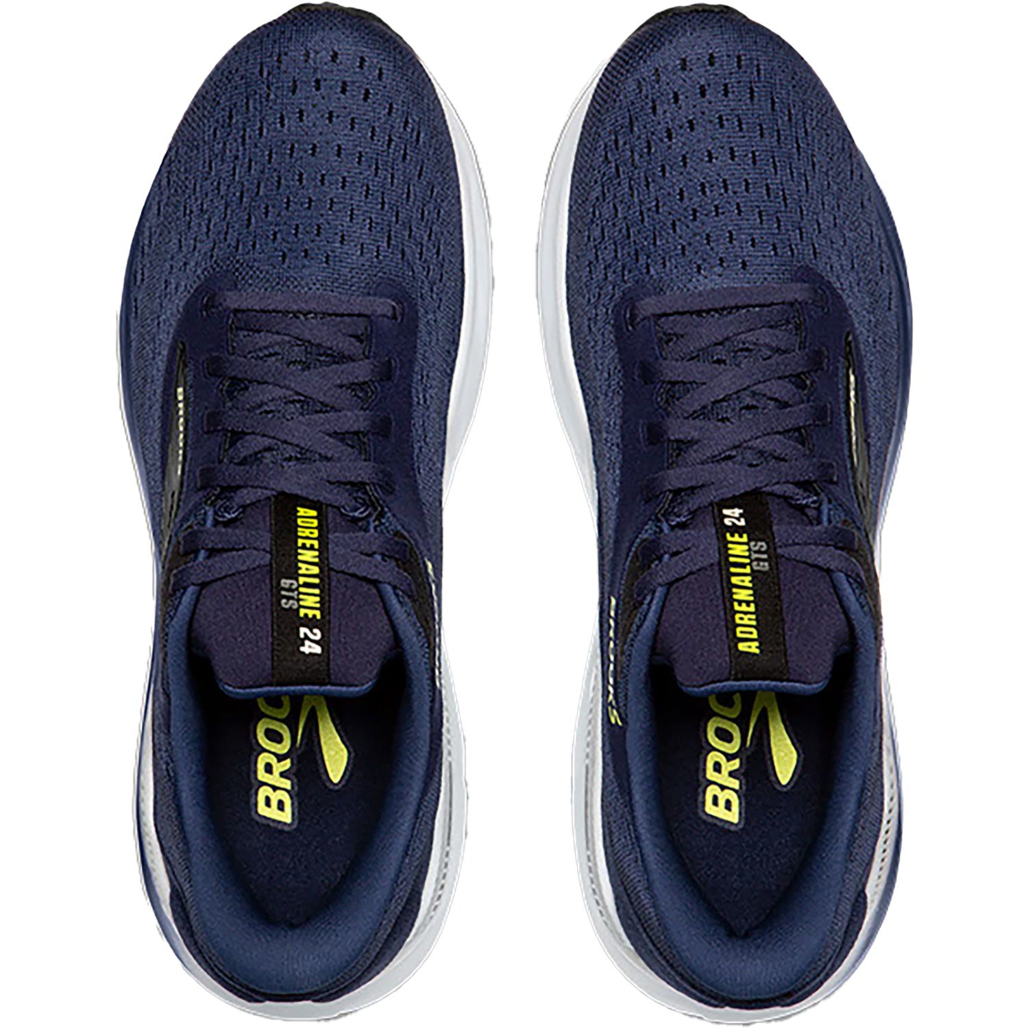 Mens Brooks Men's Brooks Adrenaline GTS 24 Peacoat/Black/Sharp Green Mesh (Stability Support) Peacoat/Black/Sharp Green Mesh