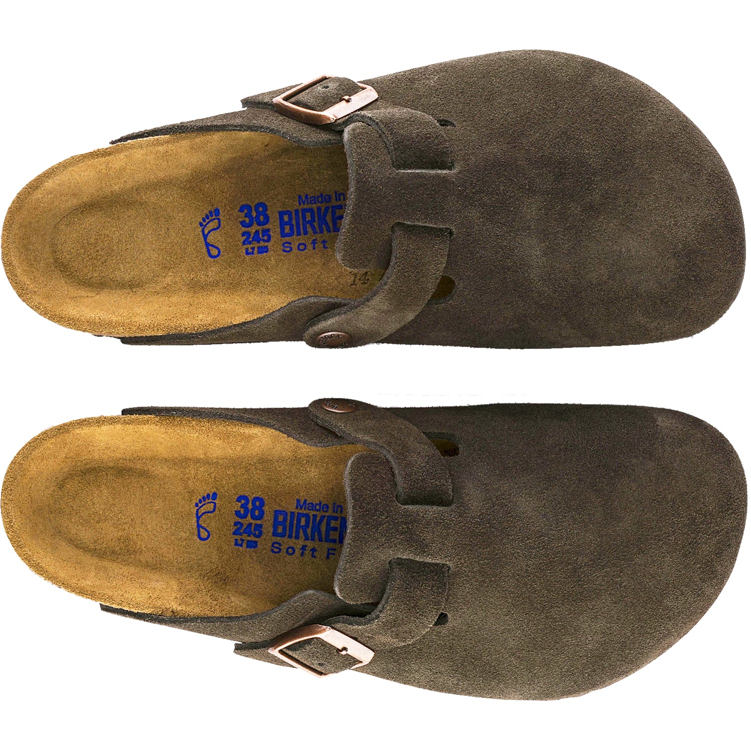 Unisex Birkenstock Unisex Birkenstock Boston Soft Footbed Mocha Suede Mocha Suede