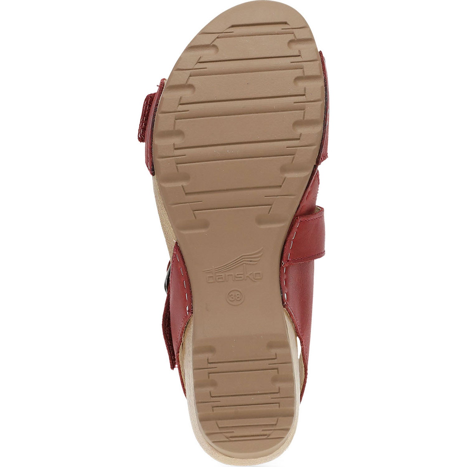 Womens Dansko Dansko Trinity Women's Wedge Sandals Cayenne Burnished Nubuck Cayenne Burnished Nubuck