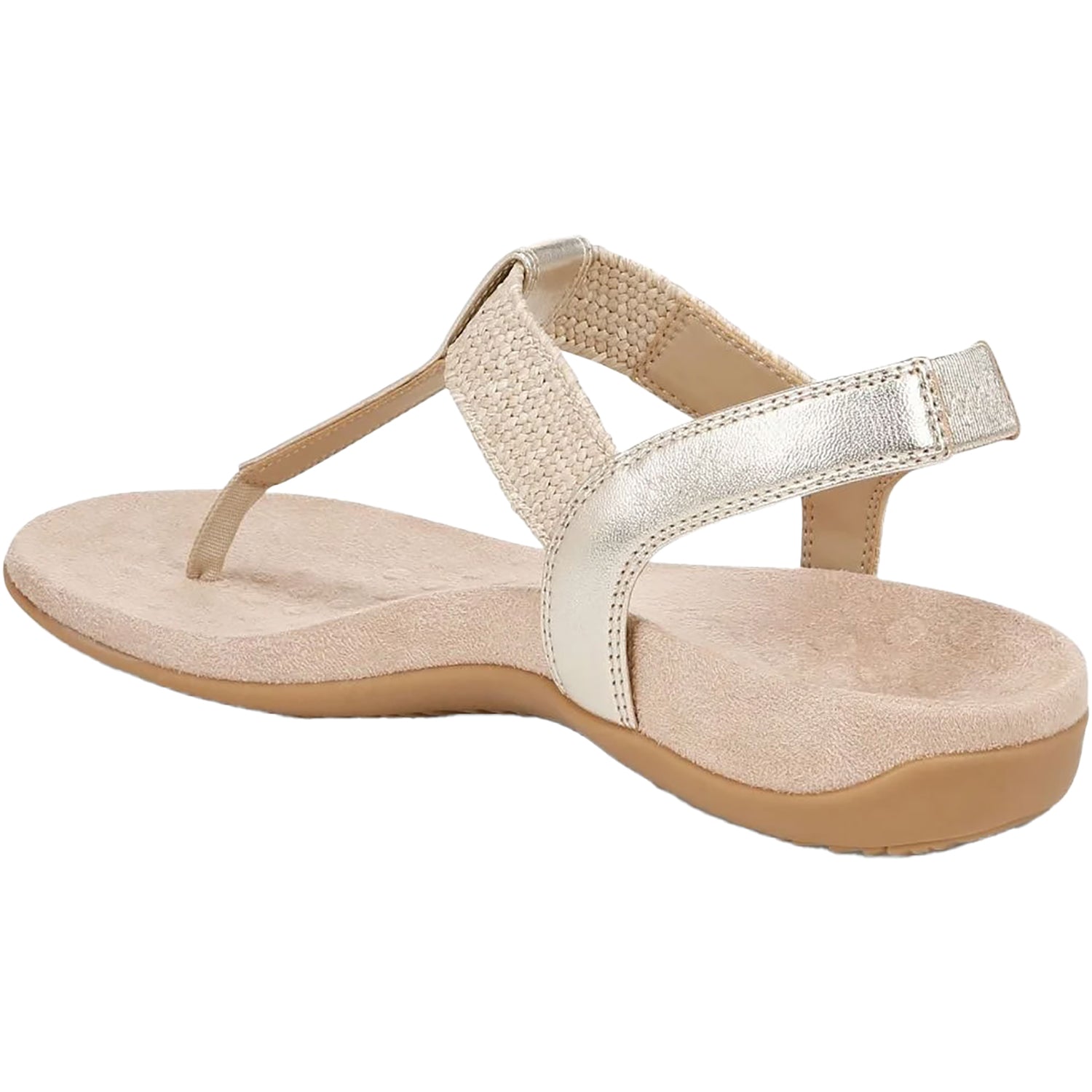 Womens Vionic Vionic Brea Women's Thong Sandals Gold Leather Gold Leather