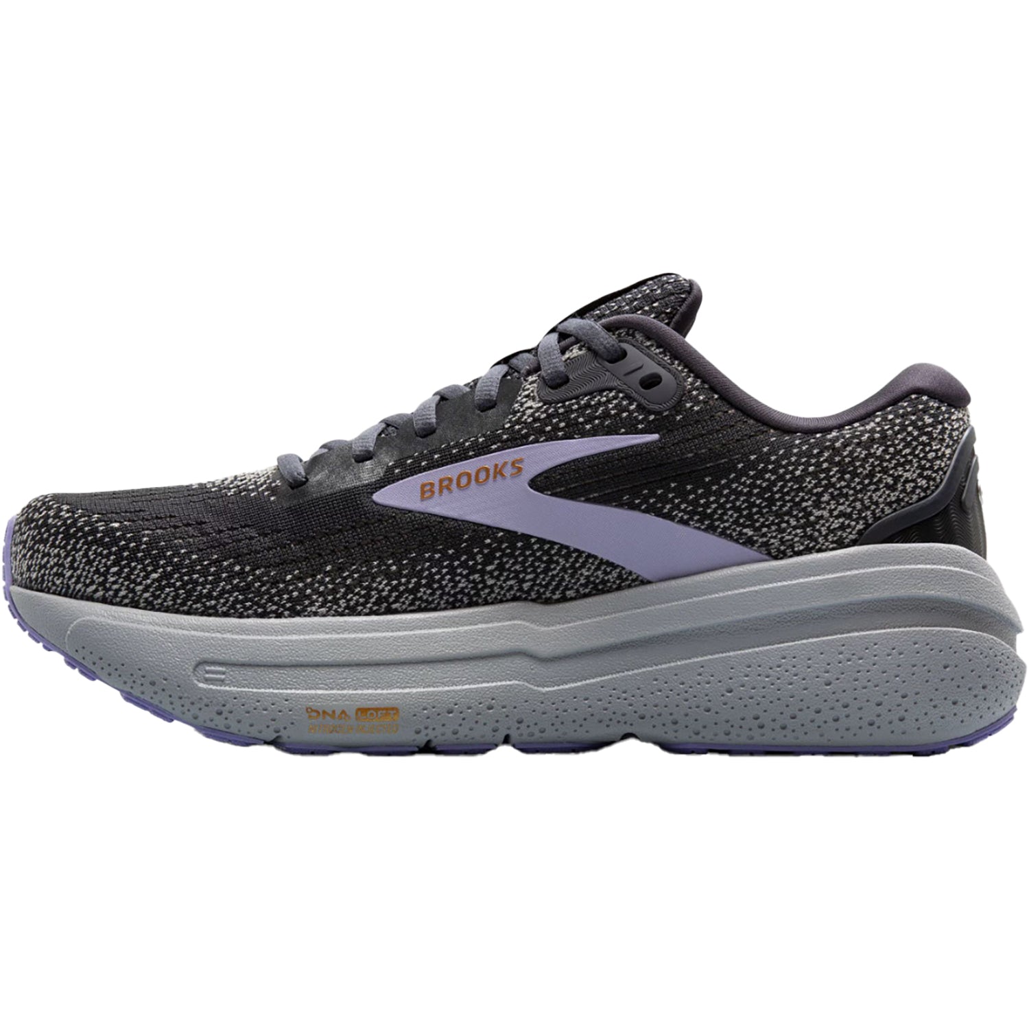 Womens Brooks Women's Brooks Ghost Max 2 Ebony/Sweet Lavender/Alloy Mesh (Neutral Support) Ebony/Sweet Lavender/Alloy