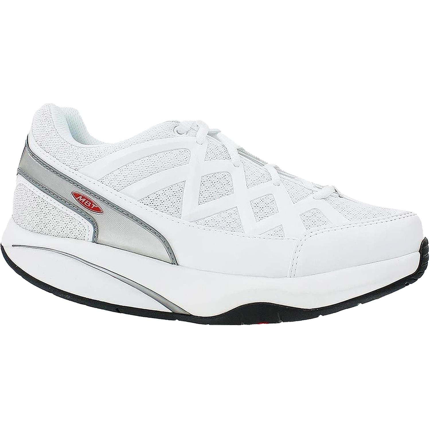 Mens Mbt Men's MBT Sport 3 White Leather/Mesh White Leather/Mesh