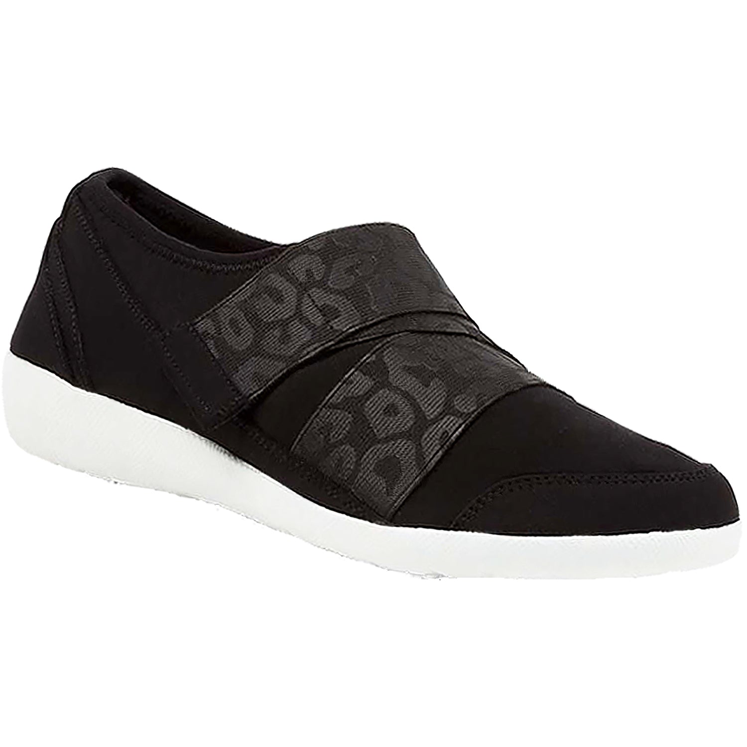 Womens Ziera Women's Ziera Urban Black Leopard Neoprene/White Sole Black Leopard Neoprene