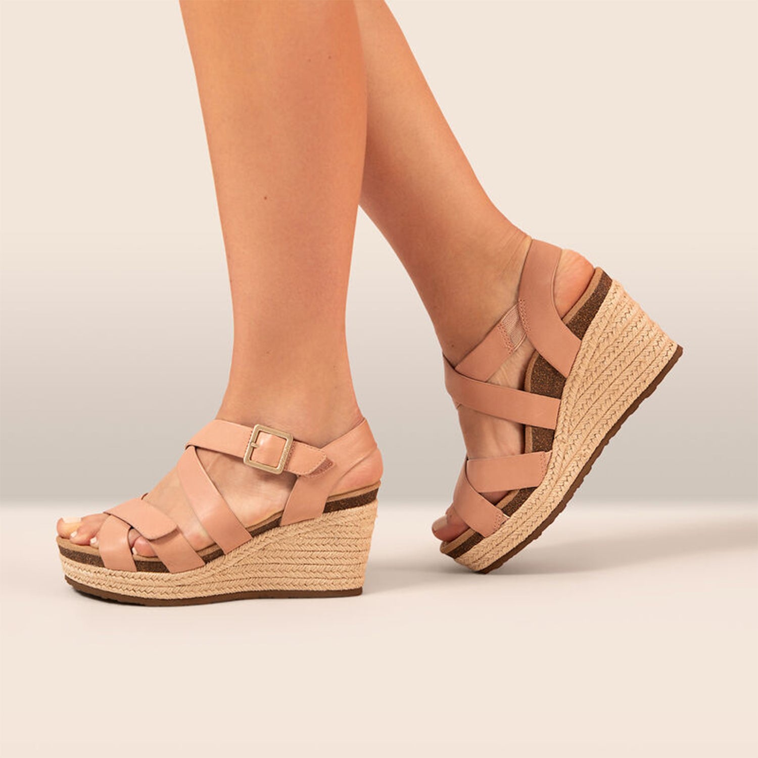 Womens Aetrex Aetrex Anna Women's Wedge Sandals Rose Rose