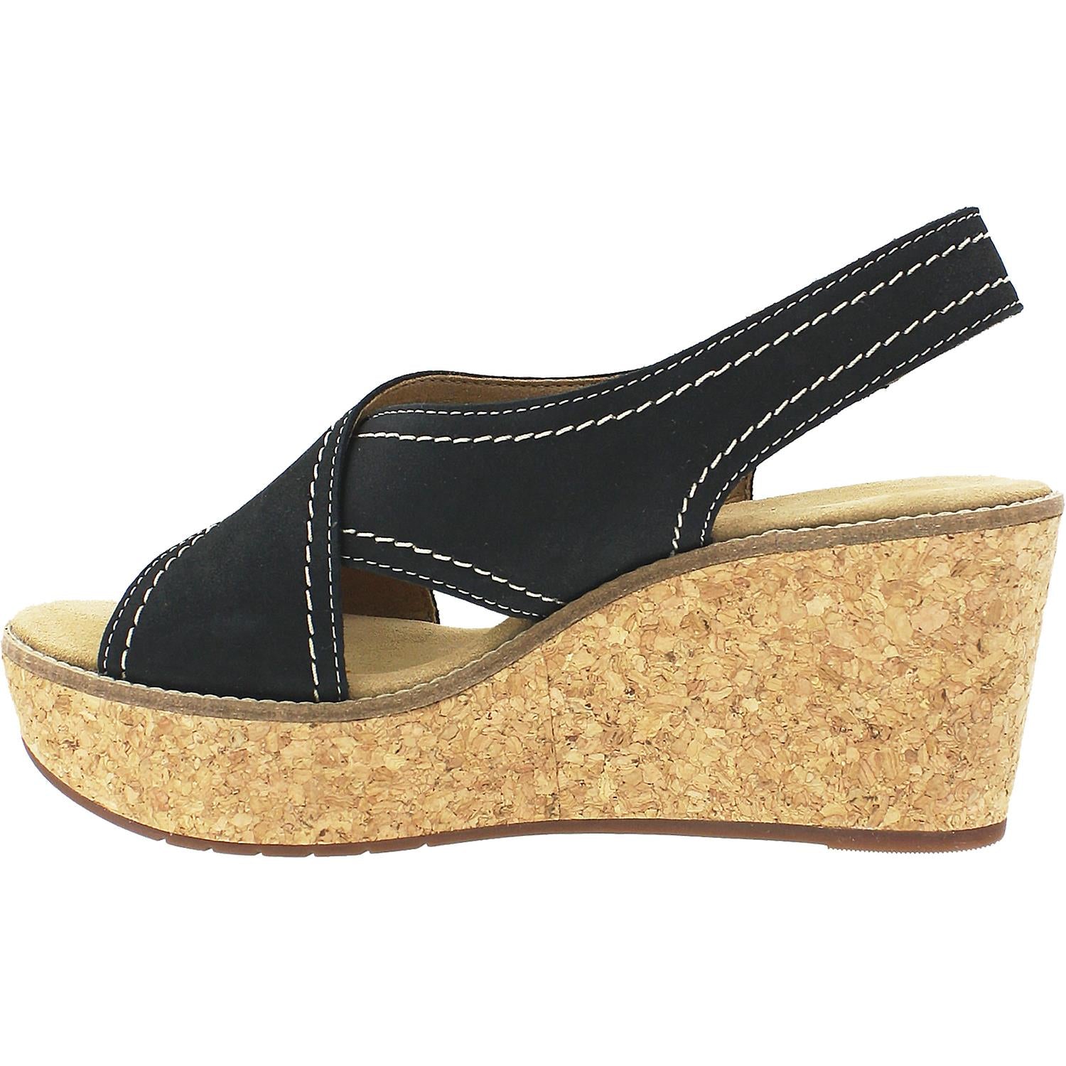 Womens Clarks Clarks Aisley Tulip Women's Black Nubuck Black Nubuck