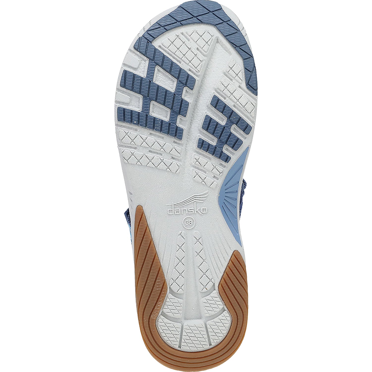 Womens Dansko Dansko Rayna Women's Trail Sandals Blue Multi Webbing Synthetic Blue Multi Webbing Synthetic
