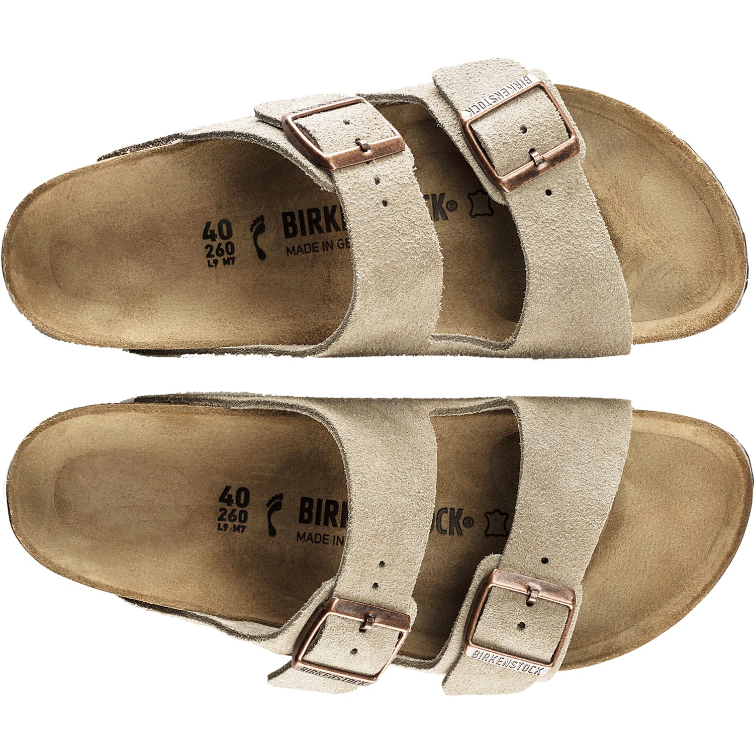 Unisex Birkenstock Birkenstock Arizona Unisex Sandals Taupe Suede Taupe Suede