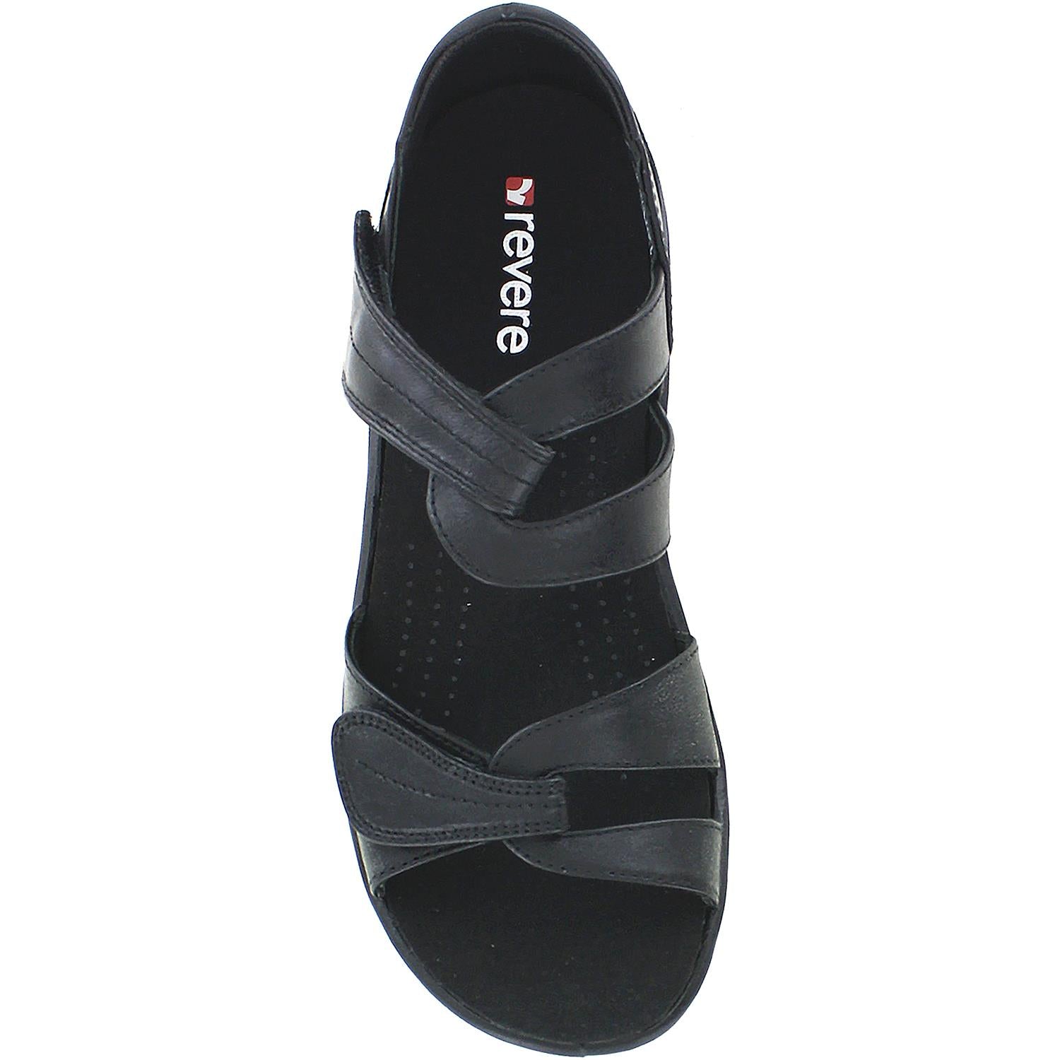 Womens Revere Women's Revere Geneva Black Leather Black Leather