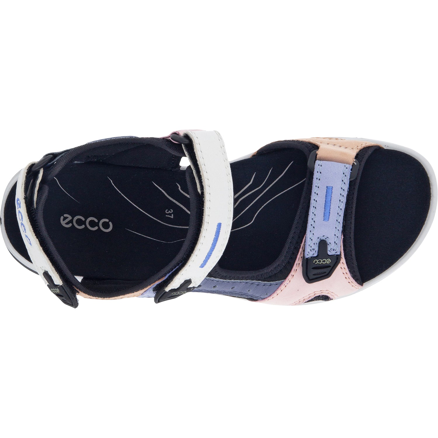 Womens Ecco Ecco Yucatan Women's Sandals Multi Color Eventide Nubuck Multi Color Eventide Nubuck