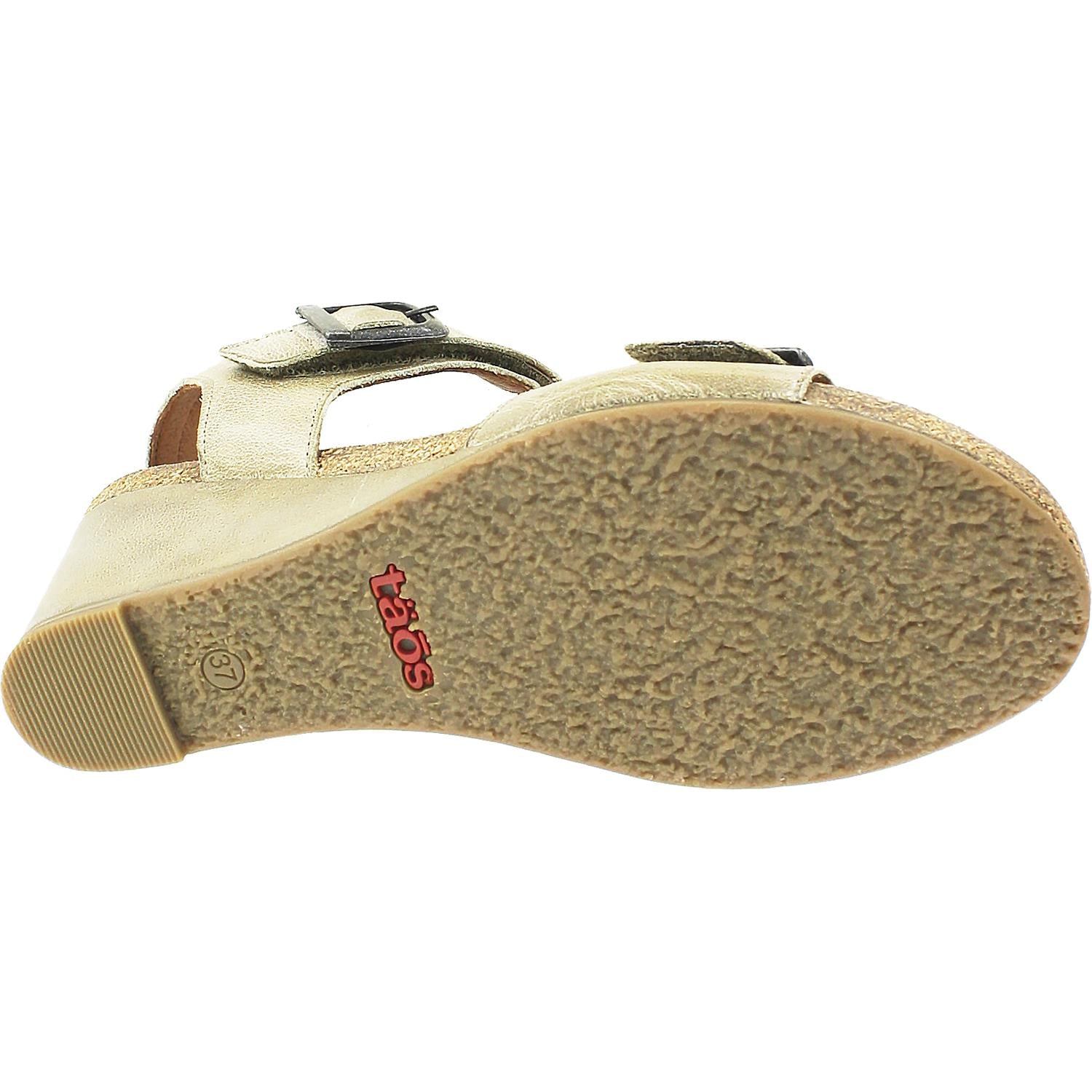 Womens Taos Taos Buckle Up Women's Support Sandals Stone Leather Stone Leather