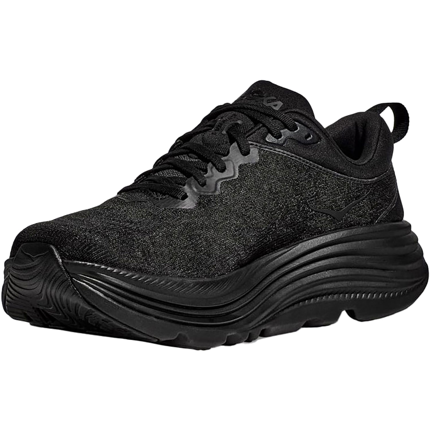 Womens Hoka one one Women's Hoka Gaviota 5 Black/Black Mesh (Stability Support) Black/Black Mesh
