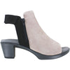 Womens Naot Women's Naot Favorite Stone/Black Velvet Nubuck Stone/Black Velvet Nubuck