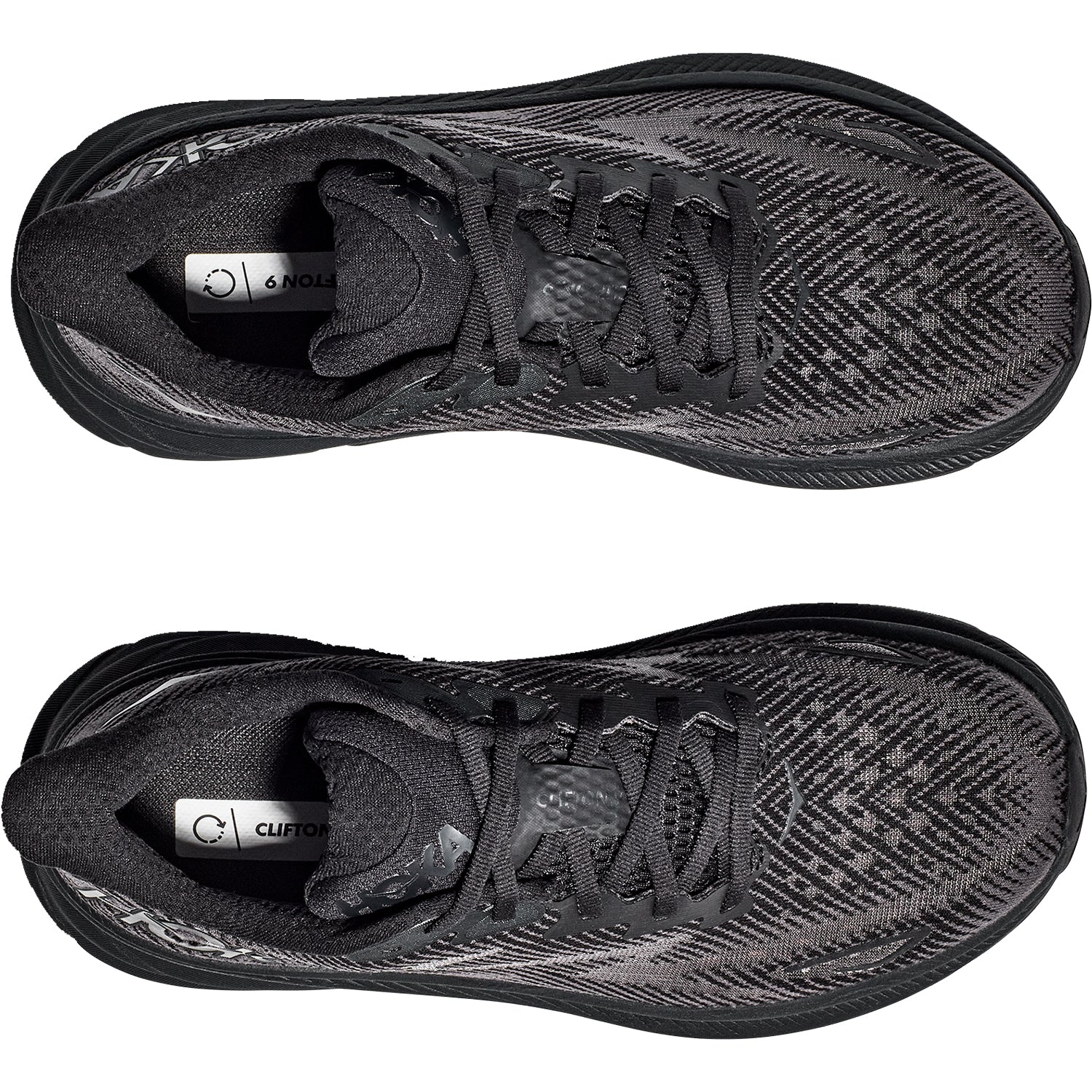 Men's Hoka Clifton 9 Black/Black Mesh – Footwear etc.