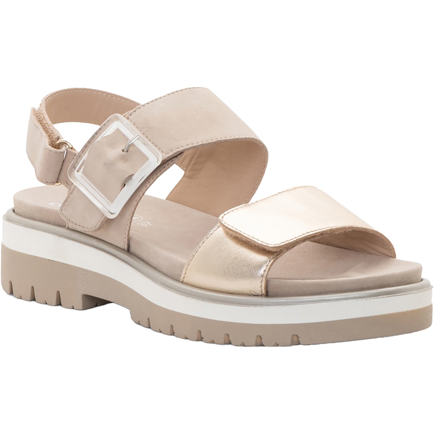 Womens Ara shoes Ara Marbella Women's Sandals Sand Metallic Leather Sand Metallic Leather