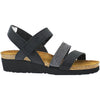 Womens Naot Naot Krista Women's Backstrap Sandals Black Leather Black Leather