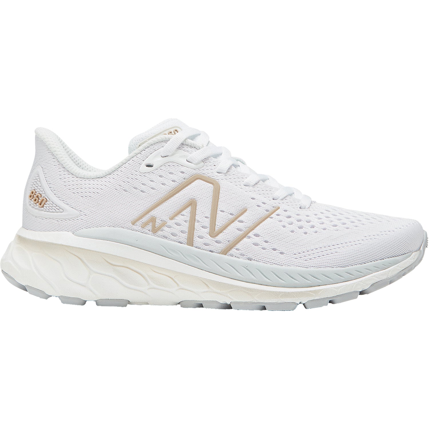 【未使用品】New Balance Fresh Foam ホワイト　25cm New Balance Women's Fresh Foam X More V4 Running Shoe Summer
