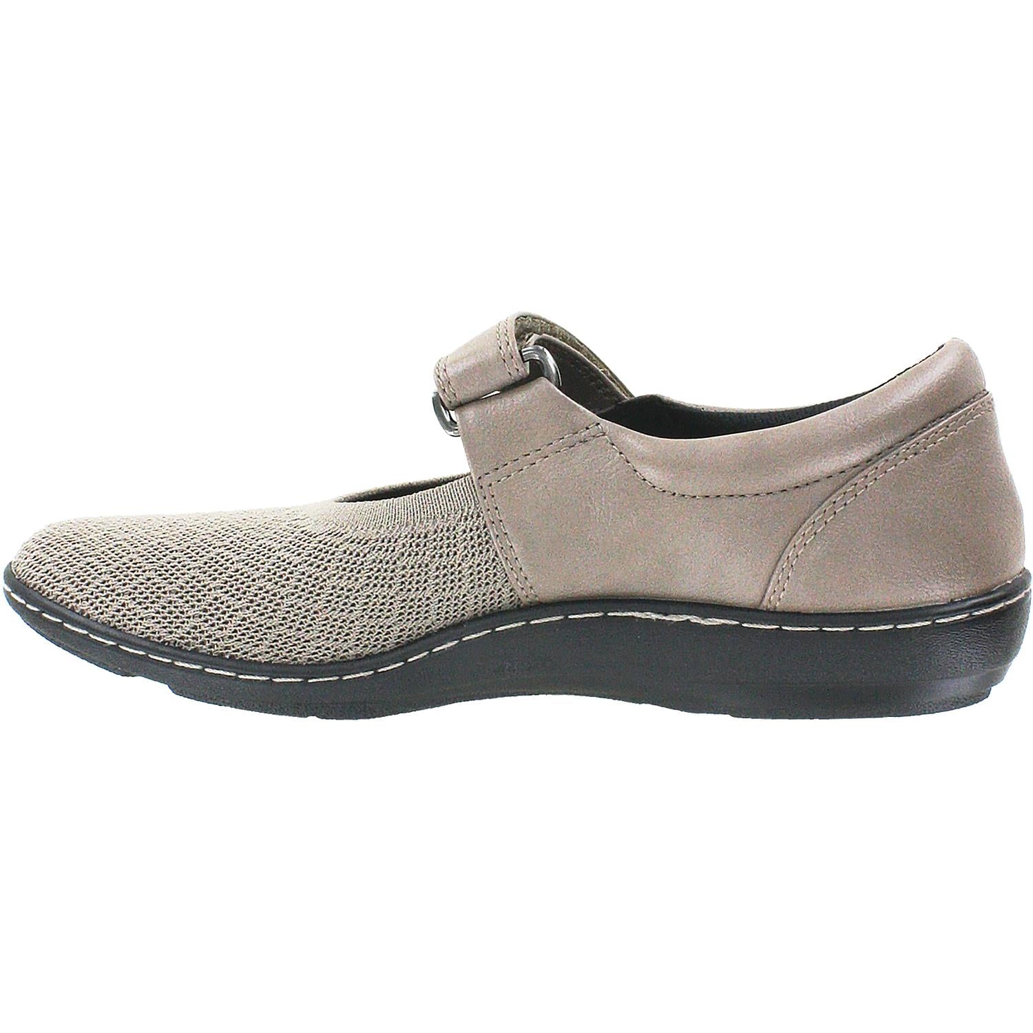 Womens Aetrex Aetrex Helen Knit Women's Mary Janes Taupe Grey Fabric Taupe Grey Fabric