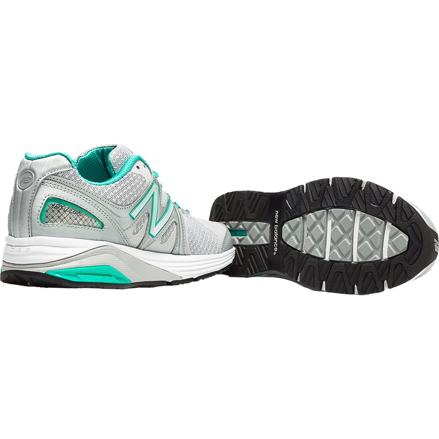 Womens New balance Women's New Balance W1540SG2 Running Shoes Silver/Green Synthetic/Mesh (Stability Support) Silver/Green Synthetic/Mesh