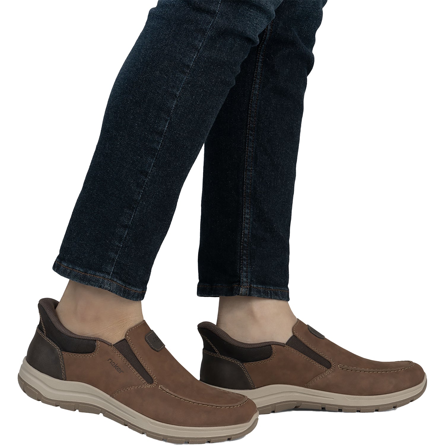 Men's Rieker 03655-24 Hands-Free Slip-On Brown Leather – Footwear