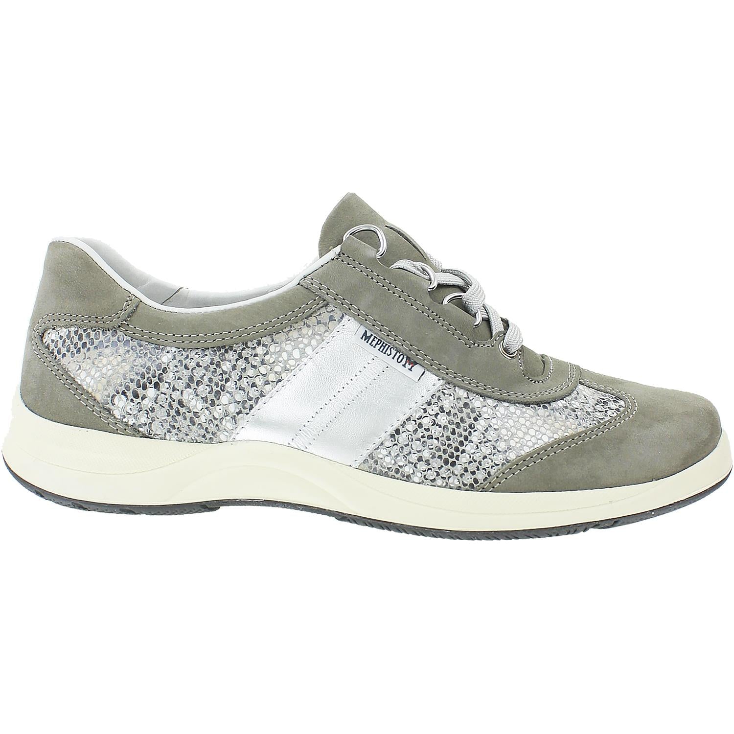 Womens Mephisto Mephisto Laser Women's Sneakers Light Grey/Sand Boa/Nickel Nubuck Light Grey/Sand Boa/Nickel Nubuck