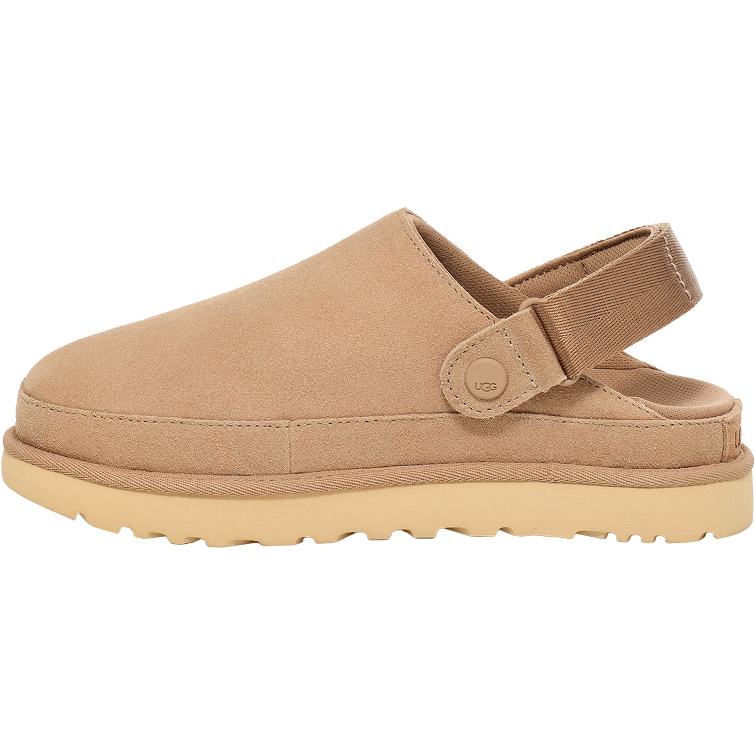 Womens Ugg Women's UGG Goldenstar Clog Sand Suede Sand Suede