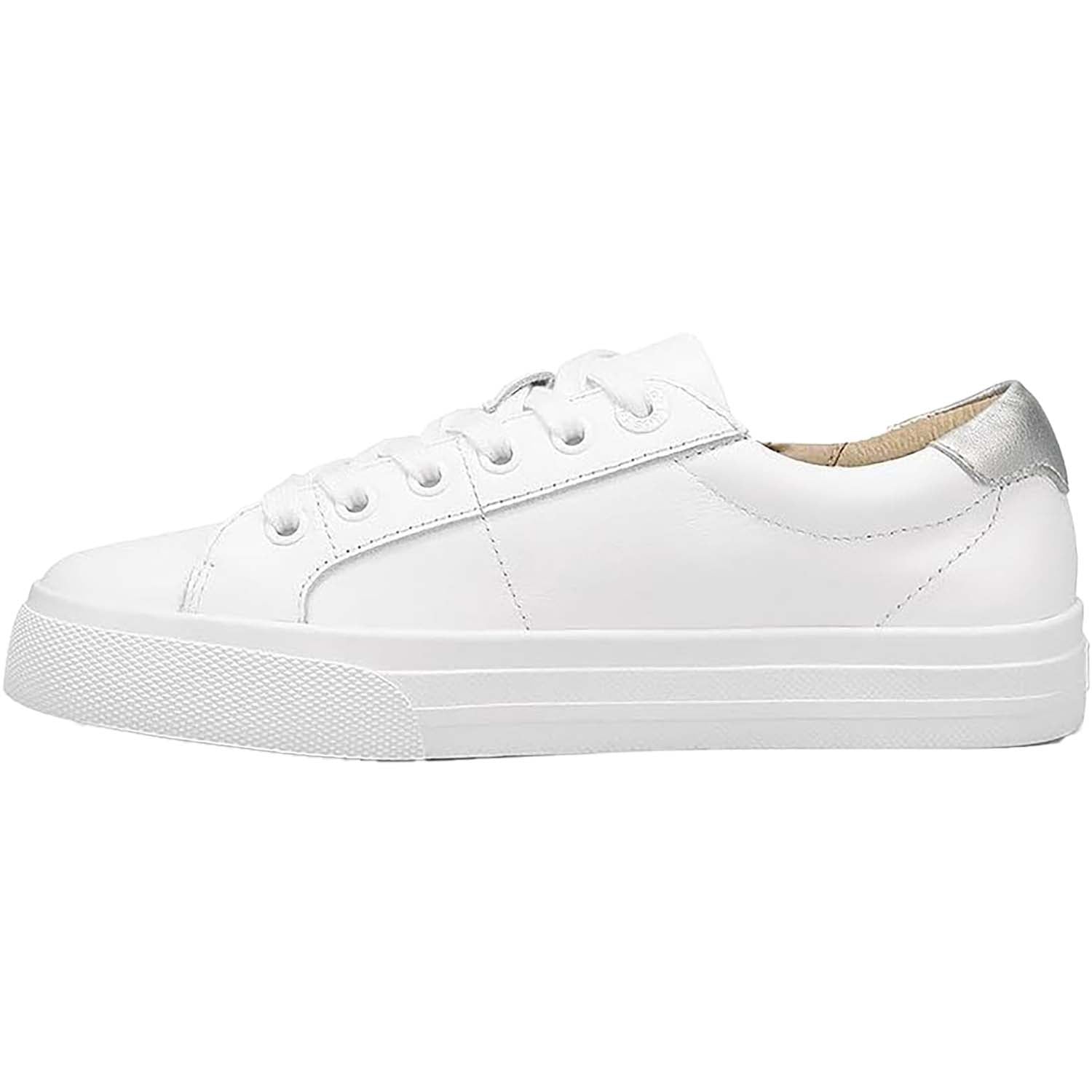 Womens Taos Taos Z Soul Lux Women's Sneakers White/Silver Leather White/Silver Leather