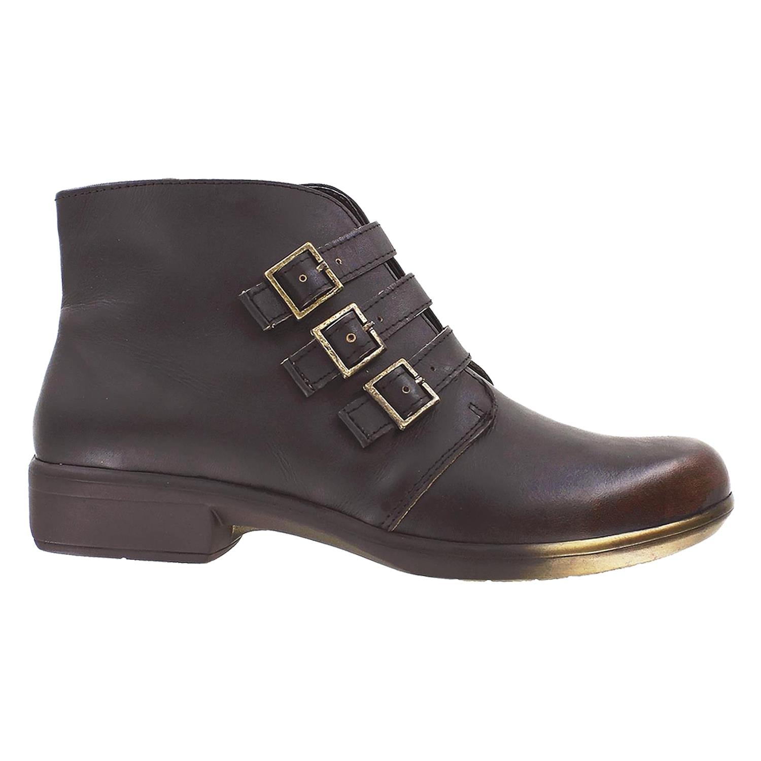 Womens Naot Naot Calima Women's Short Boots Volcanic Brown Leather Volcanic Brown Leather