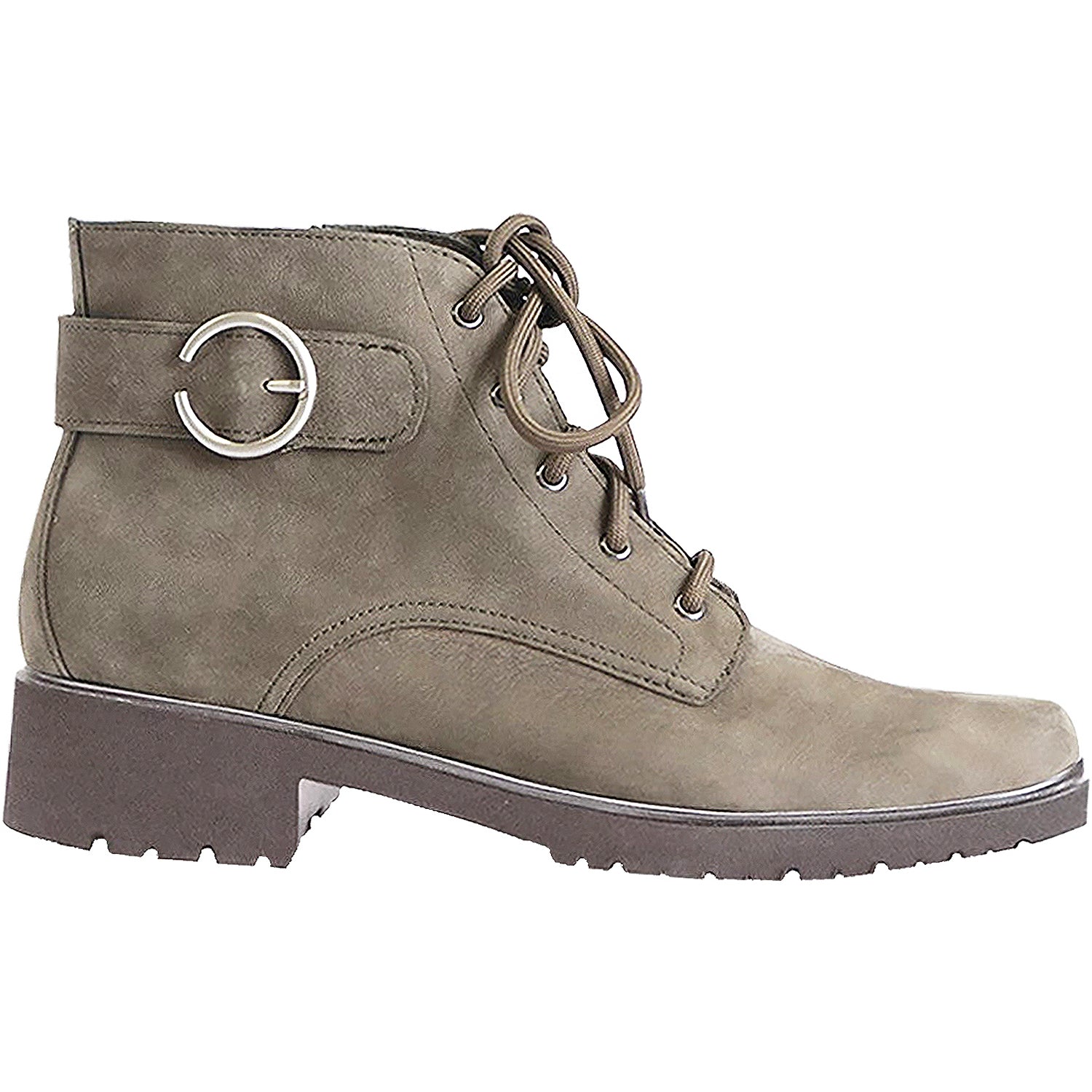 Womens Munro Munro Bradley II Women's Ankle Boots Moss Green Nubuck Moss Green Nubuck