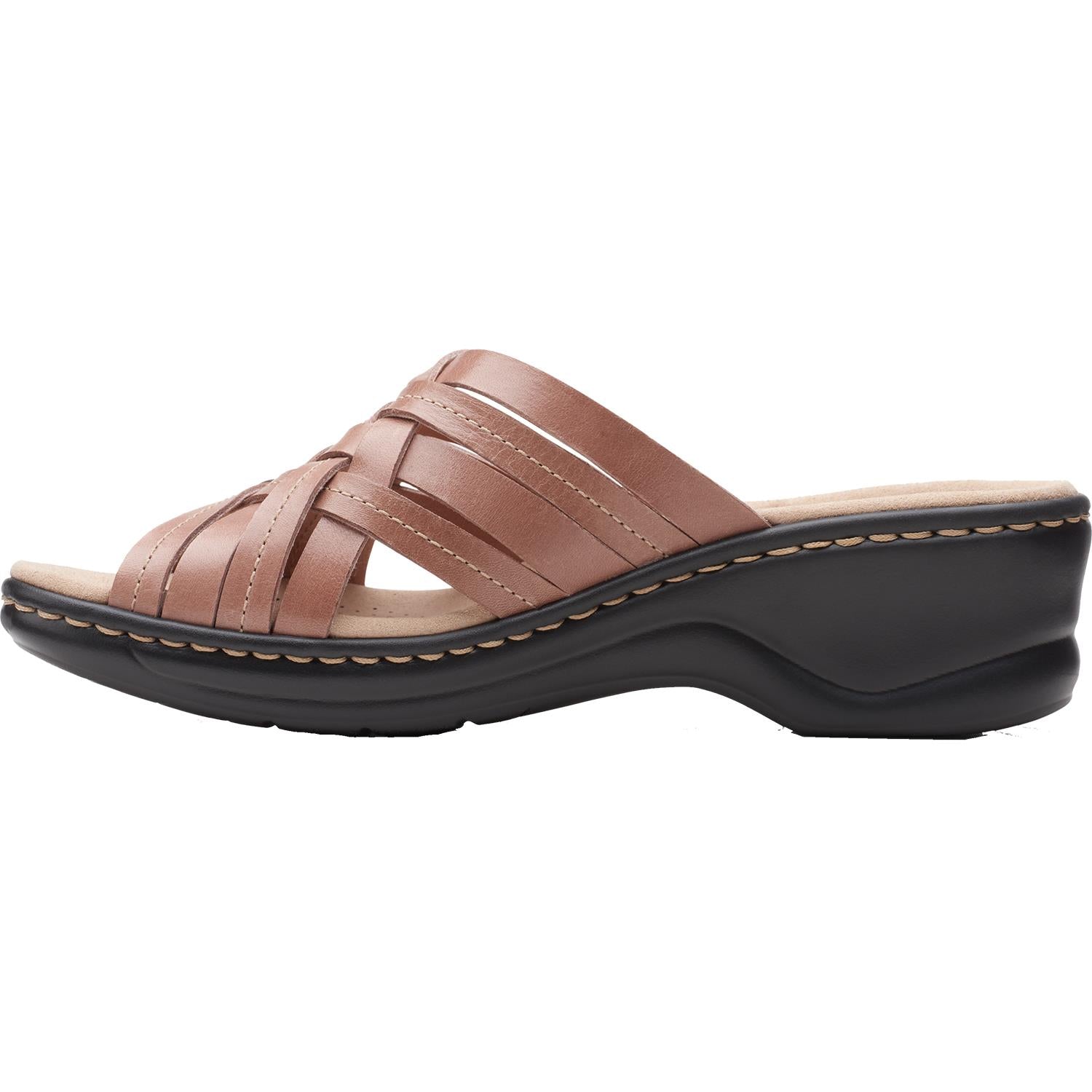 Womens Clarks Clarks Lexi Selina Women's Platform Sandals Dusty Pink Leather Dusty Pink Leather