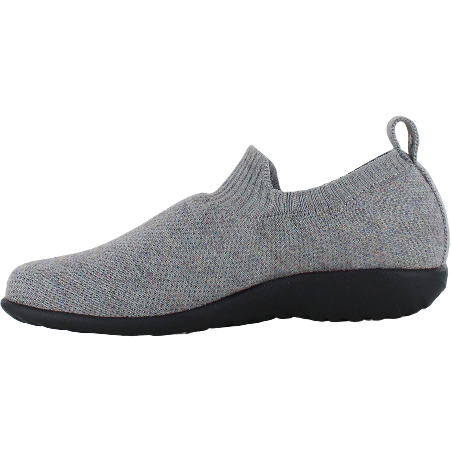 Womens Naot Naot Nuku Grey/ Knit Women's Knit Shoes Black/Grey Black/Grey