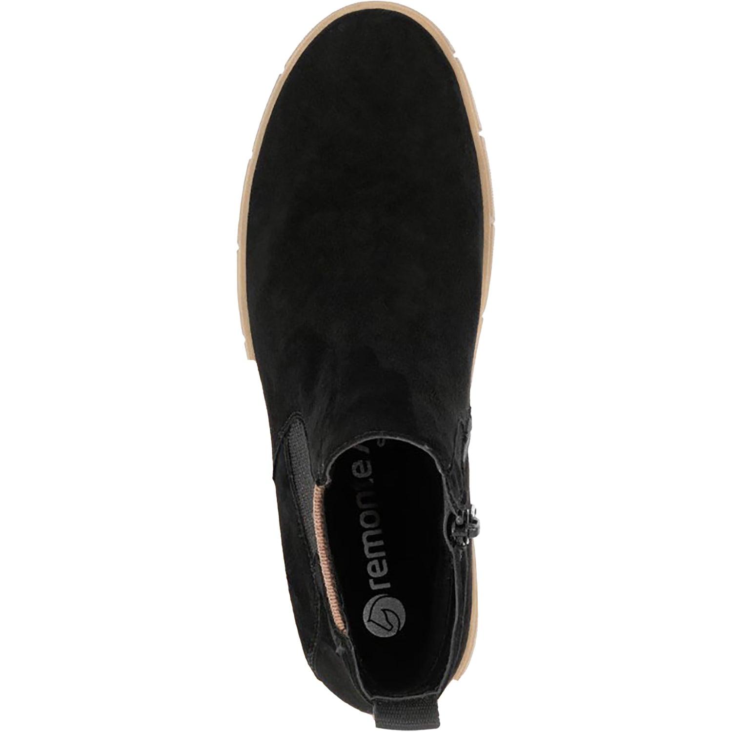 Womens Remonte Remonte D1T71-00 Women's Boots Schwarz/Schwarz/Braun Leather Schwarz/Schwarz/Braun Leather