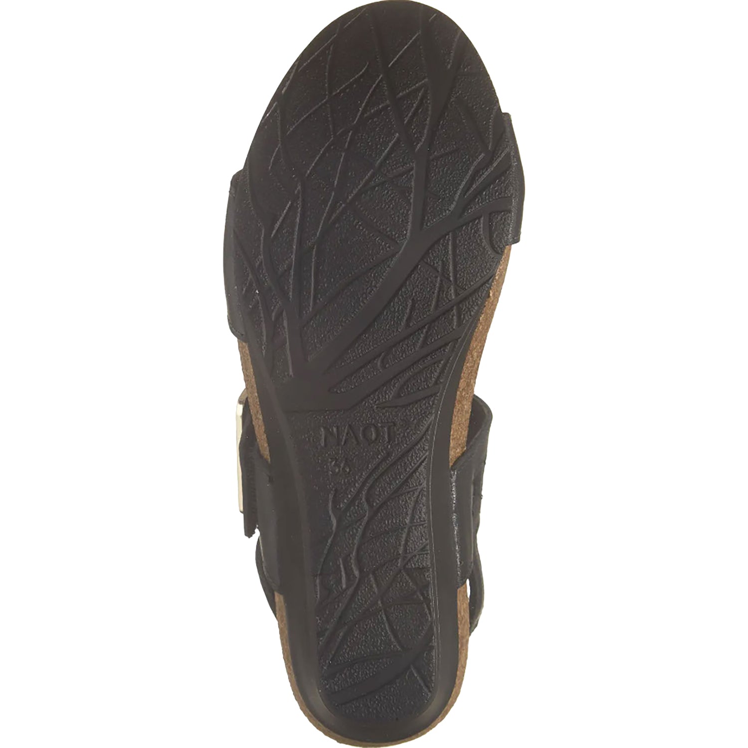 Womens Naot Naot Dynasty Women's Wedge Sandals Jet Black Leather Jet Black Leather