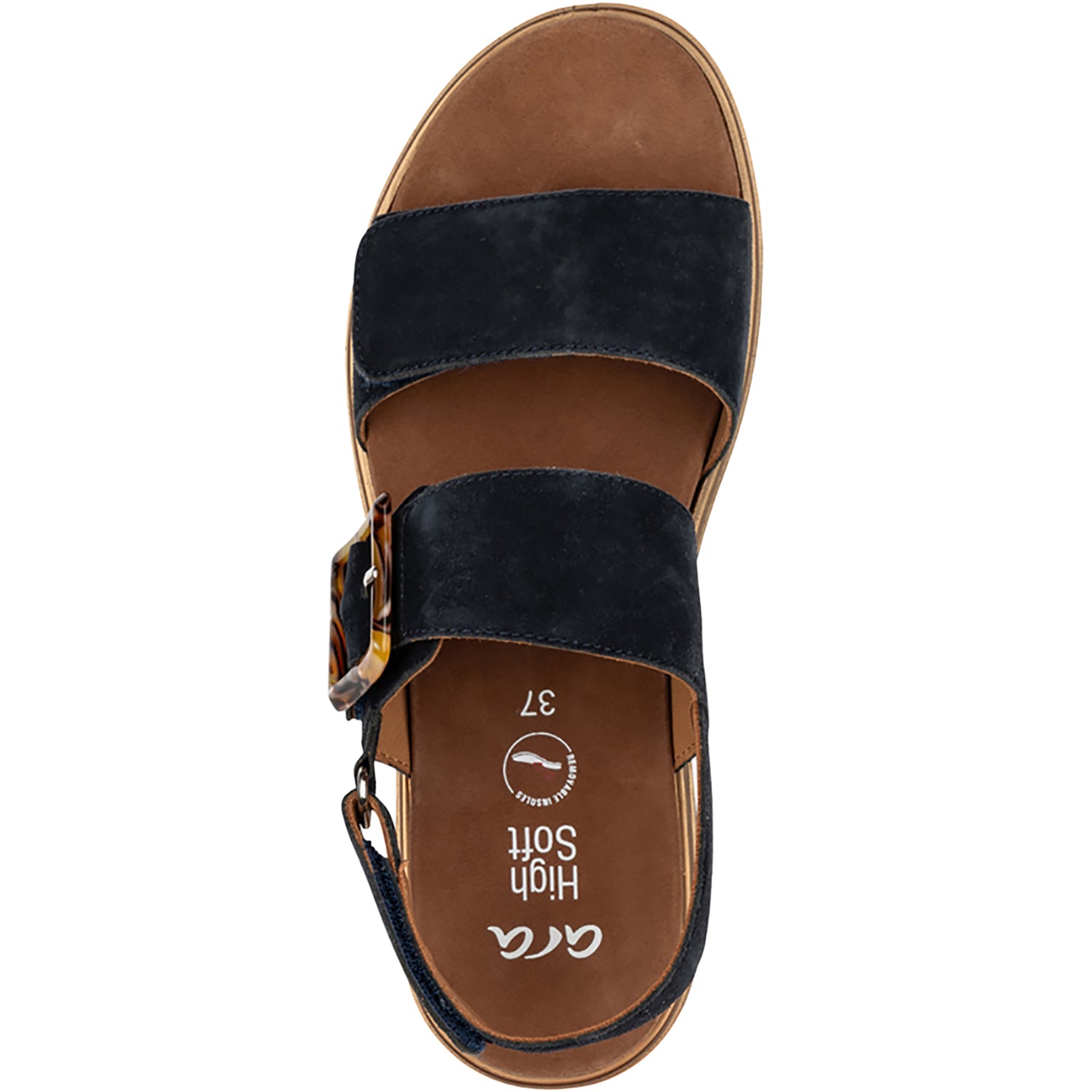 Womens Ara shoes Ara Marbella Women's Sandals Navy Kid Suede Navy Kid Suede