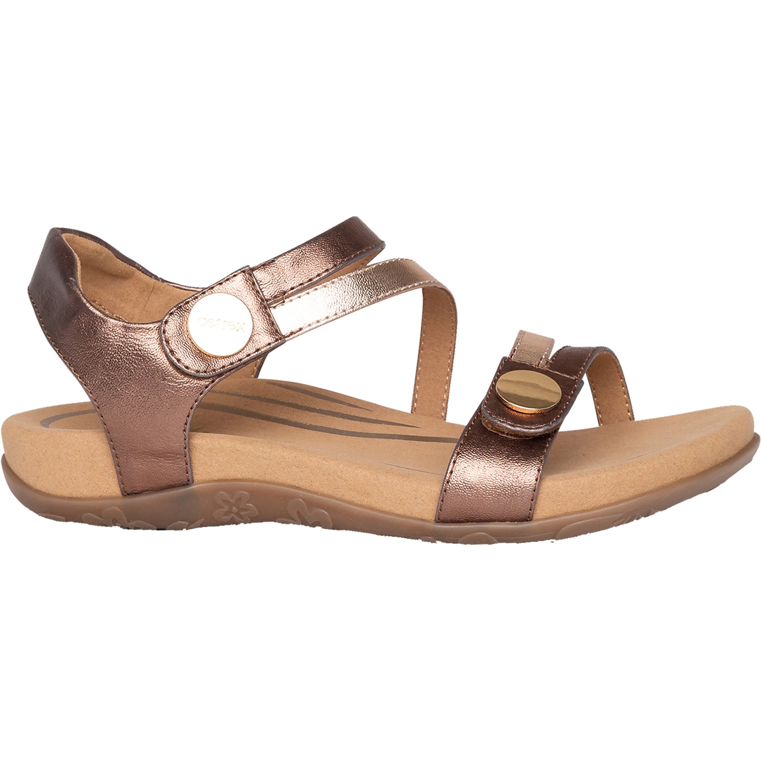 Womens Aetrex Women's Aetrex Jess Bronze Synthetic Bronze Synthetic