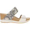 Womens Dansko Dansko Shannon Women's Wedge Sandals Snake/Ivory Leather Snake/Ivory Leather