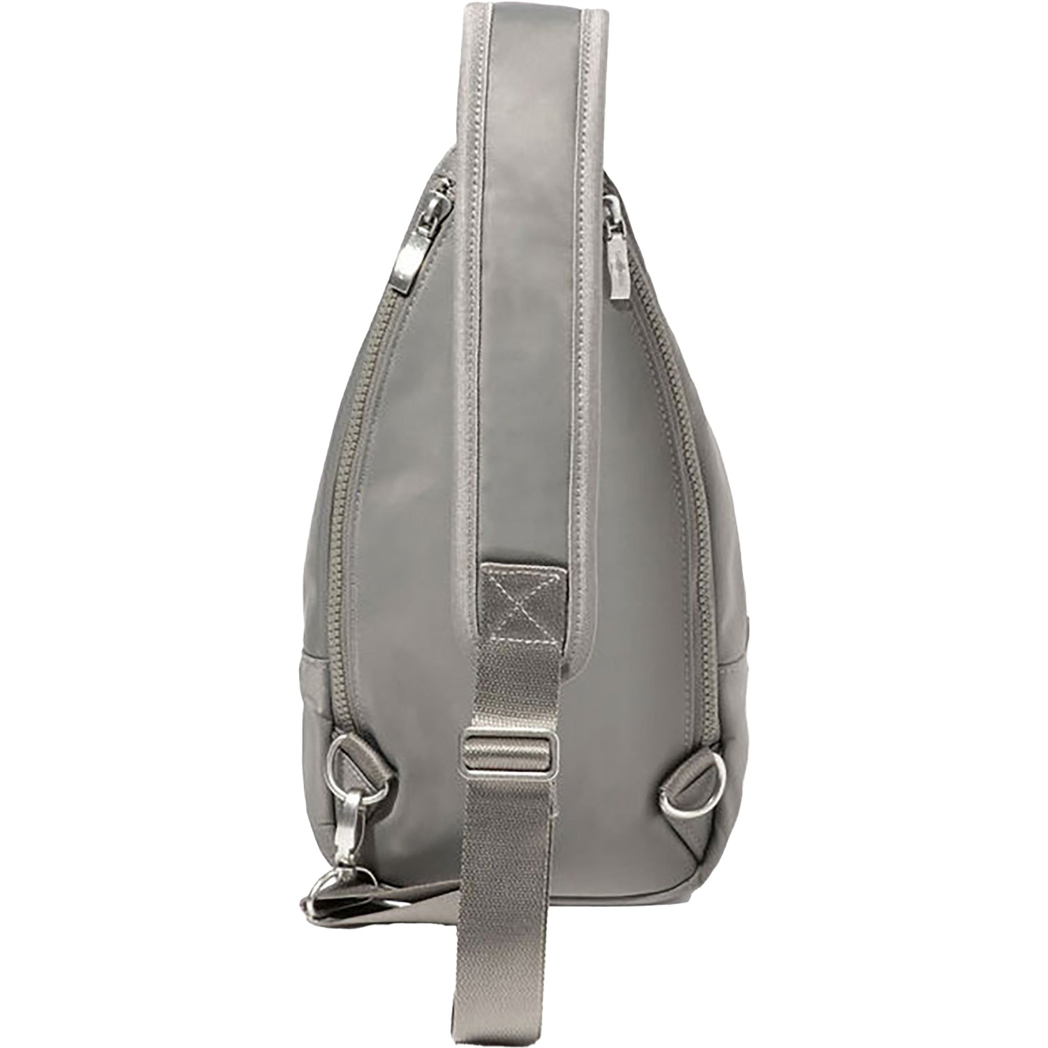 Womens Baggallini Baggallini Central Parl Sling Steel Grey Twill Nylon Steel Grey Twill Nylon