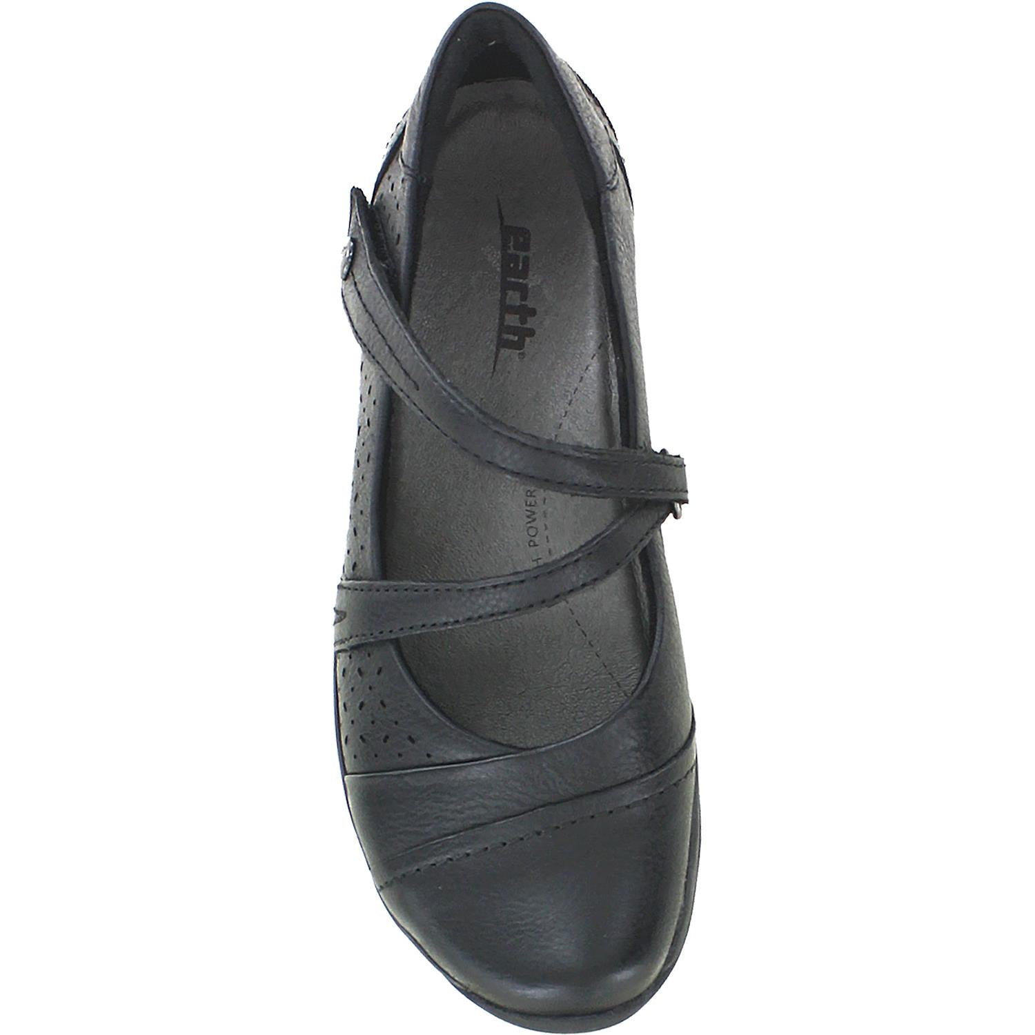 Womens Earth Women's Earth Newton Black Leather Black Leather