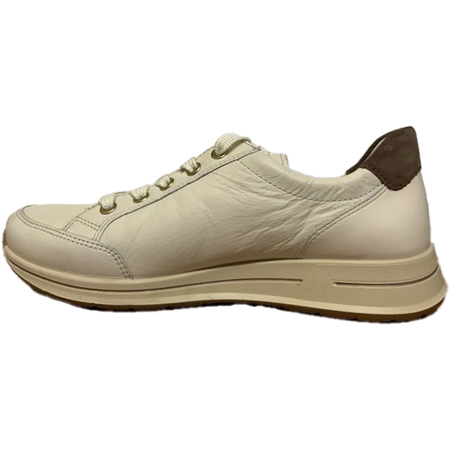 Womens Ara shoes Ara Oleanna Women's Walking Sneakers Cream Calf/Sesame Leather Cream Calf/Sesame Leather