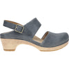 Womens Dansko Dansko Lucia Women's MJ Sandals Denim Oiled Pull Up Leather Denim Oiled Pull Up Leather