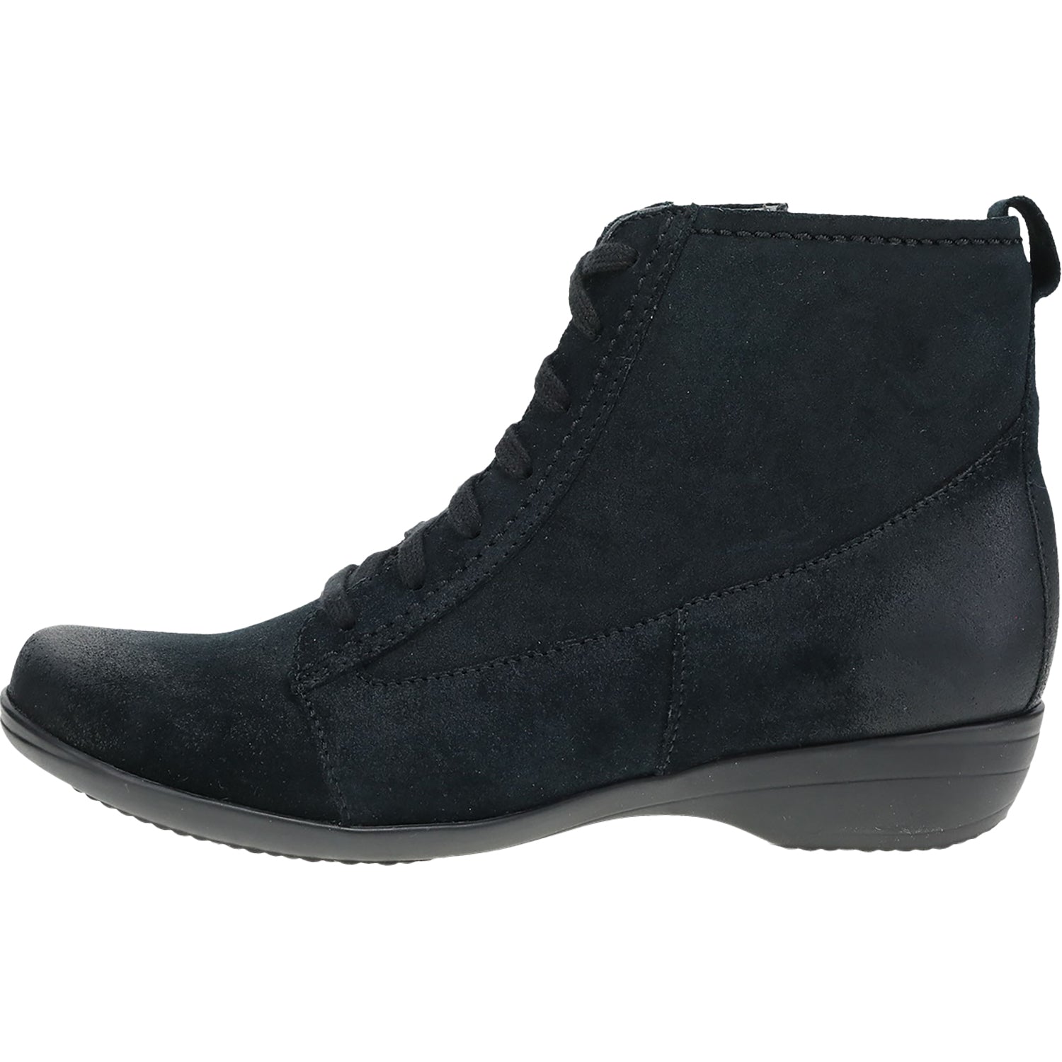 Womens Dansko Dansko Fergie Women's Booties Black Burnished Suede Black Burnished Suede