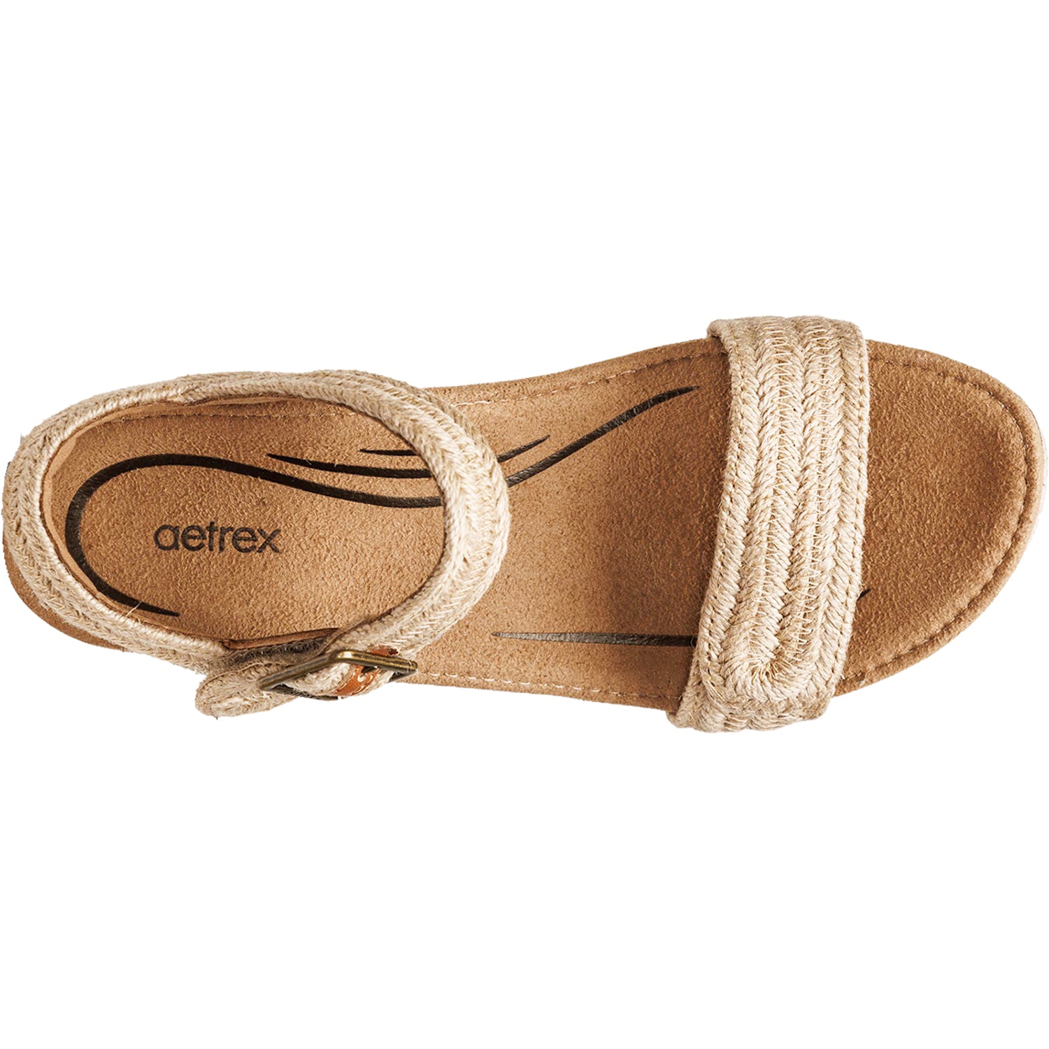 Womens Aetrex Women's Aetrex Sydney Natural Jute Natural Jute