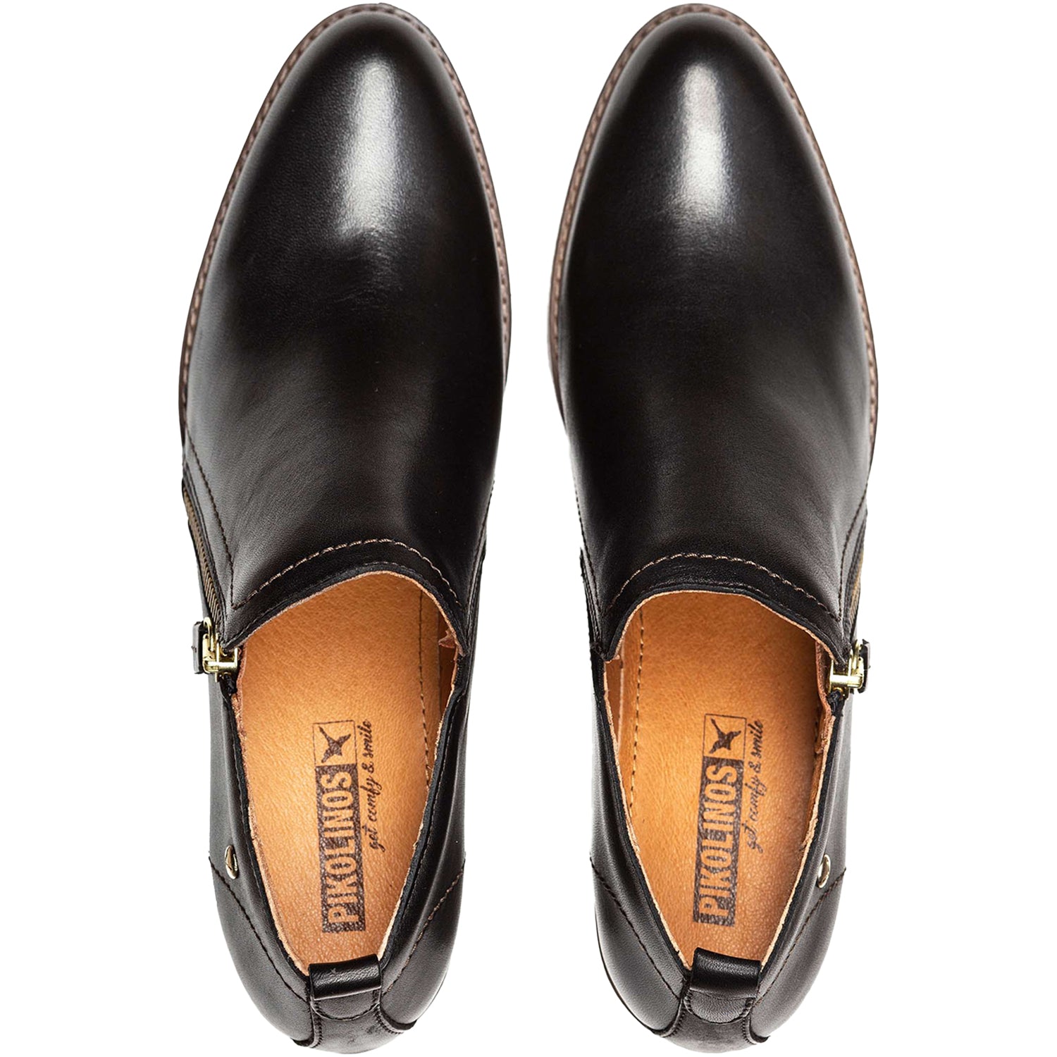 Womens Pikolinos Pikolinos Llanes W7H-7563 Women's Shoes Black Leather Black Leather